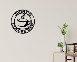 Mothers day gift, Personalized Mothers day Gift, Gift for Mom, Coffee Bar Sign, Coffee Sign, Coffee Lover, Coffee, Metal Coffee Sign, Coffee