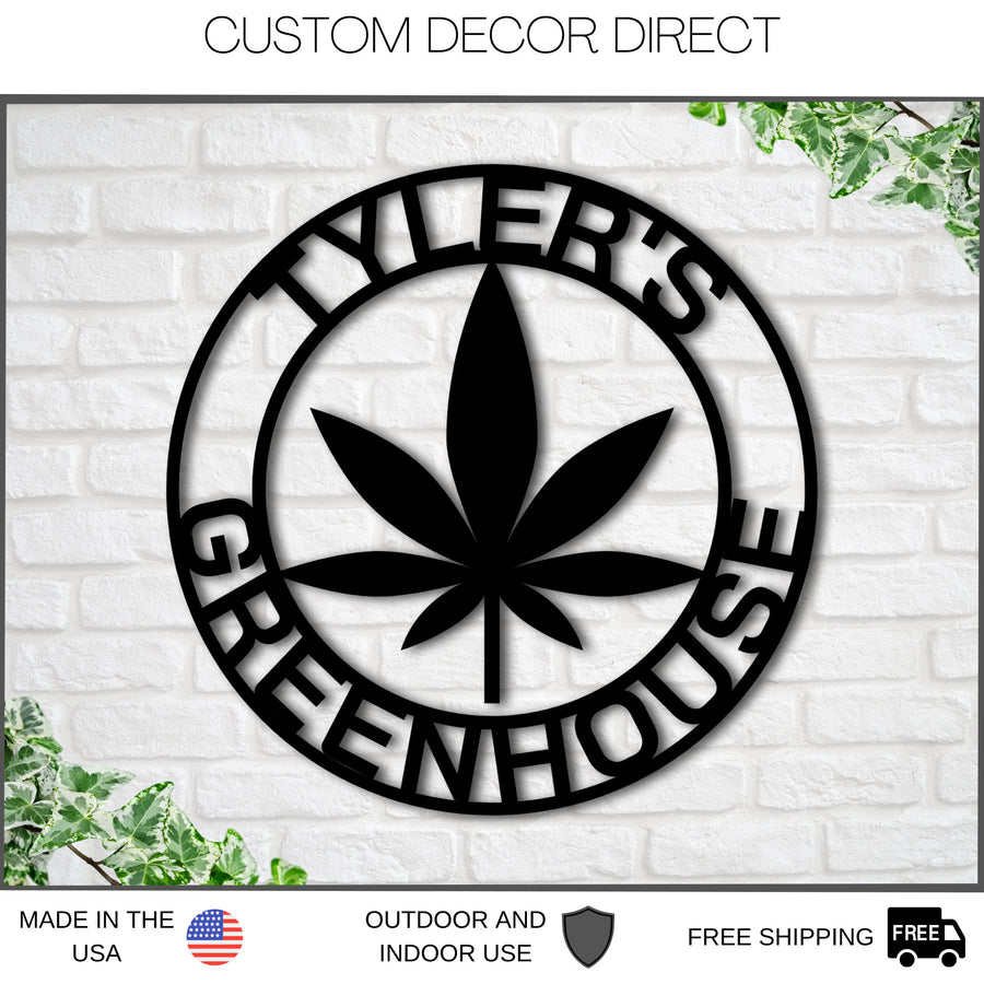 Custom Marijuana Sign, Weed Metal Wall Decor, Marijuana Dispensary Sign, Cannabis Wall Art, Marijuana Leaf Metal Sign, Gift for Stoners