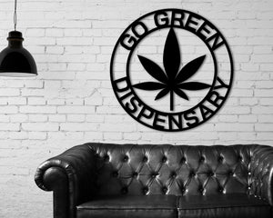 Custom Marijuana Sign, Weed Metal Wall Decor, Marijuana Dispensary Sign, Cannabis Wall Art, Marijuana Leaf Metal Sign, Gift for Stoners