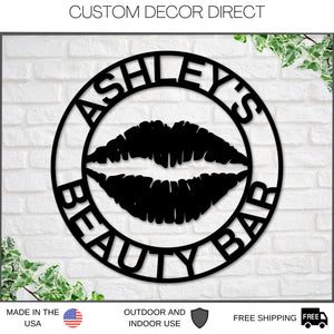 Makeup Salon Sign, Nail Salon Business Sign, Personalized Makeup Sign, Custom Nail Salon Sign, Beauty Salon Decor, Nail Salon Decor, Nails