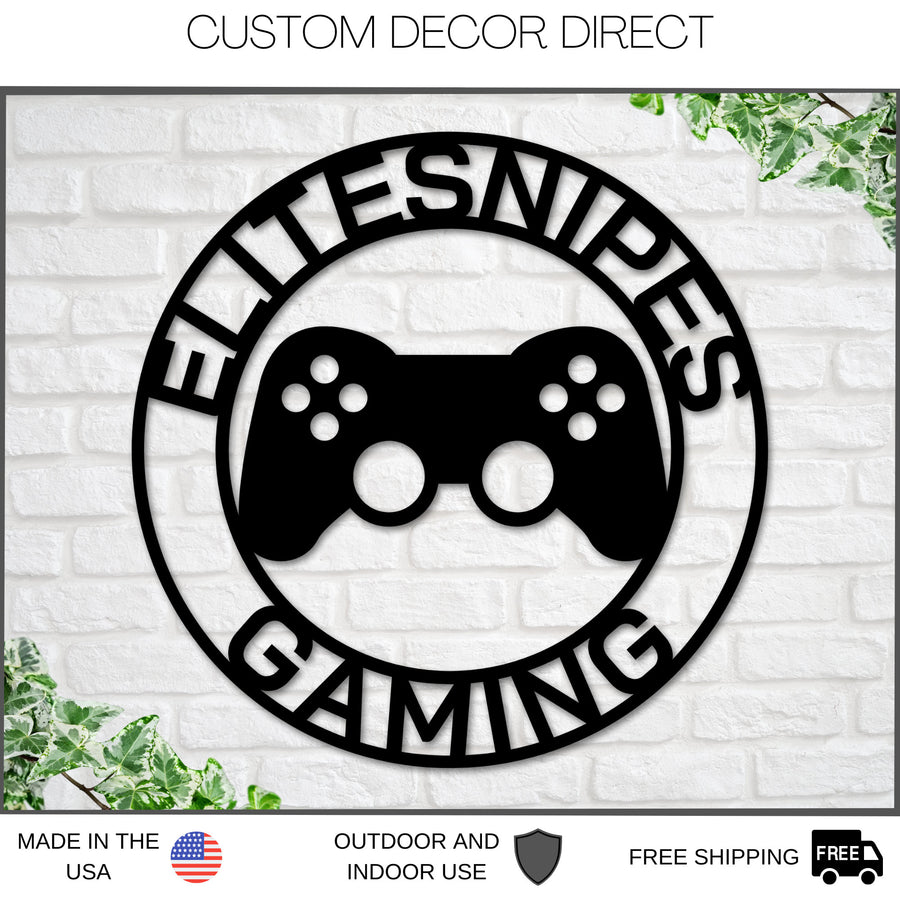 Gaming Sign, Gamer Sign, Gaming Username Sign, Game Room Sign, Console Gaming, Gaming Controller Sign, Gaming Decor, Gaming Gift Sign