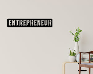 Motivational Sign, Entrepreneur Sign, CEO Sign, Sign For Entrepreneur, Motivational decor, Metal Sign, Youngtrepreneur Sign, Millionaire