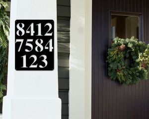 Address Sign, Multiple addresses address sign, Metal Address Plaque, Metal house numbers, Address Number Directory, Multi Address numbers
