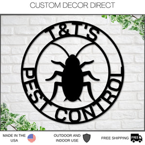 Pest Control Sign, Exterminator Sign, Metal sign, Pest Control Business Sign, Exterminator Business Sign, Company Sign, Rodent Insect Pest