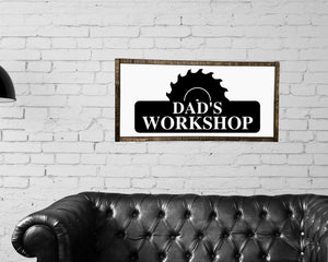 Daddys Workshop, Dads Garage Sign, Workshop, Fathers Day Gift, Gift for Husband, Sign for Dad, Wood Sign, Daddy Daughter Gift, Daddy Gift