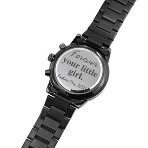 Fathers Day Personalized Watch, Custom Watch, Thank you for helping me build my life, For Dad, For Grandpa, Father's Day gift, Dad Watch