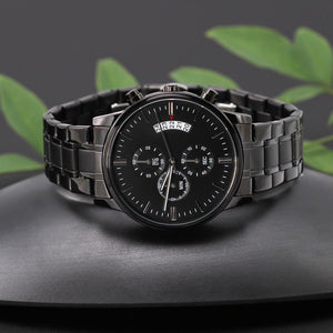 Fathers Day Gift from Daughter, Father's Day Gift For Dad, First Father's Day, Engraved Wrist Watch Gift from Wife, Daughter, Personalized