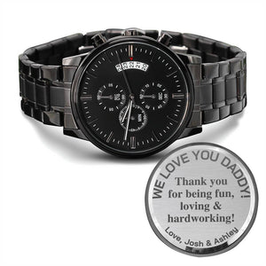 fathers day gift, fathers day gift from daughter, fathers day gift from son, first fathers day gift, Personalized Watch, Wrist Watch, Dad