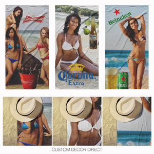 Beer Poster Beach Towel