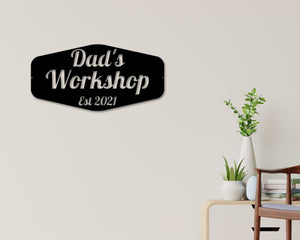 Fathers Day Sign, Sign for Dad, Pop Pop's Workshop, Gifts For Pop Pop, Dads Garage