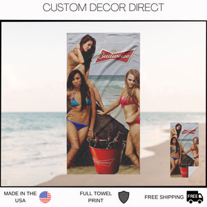 Beer Poster Beach Towel