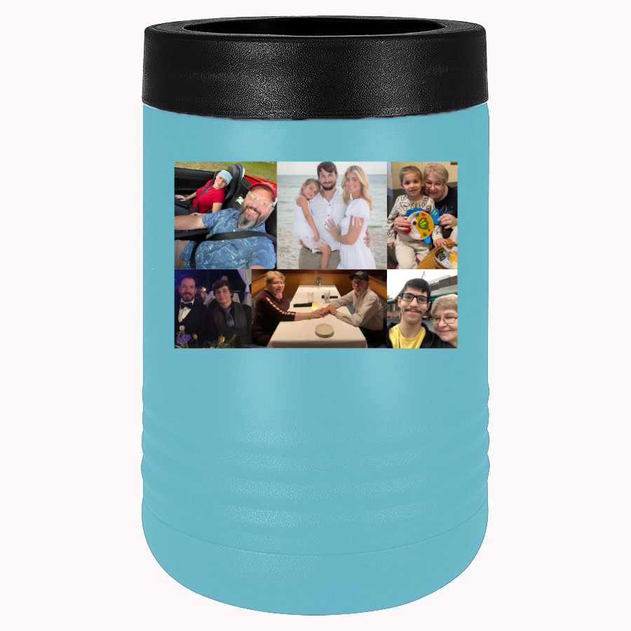 CAN COOLER PICTURE CALLAB PRINT black